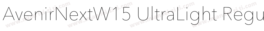AvenirNextW15 UltraLight Regular字体转换